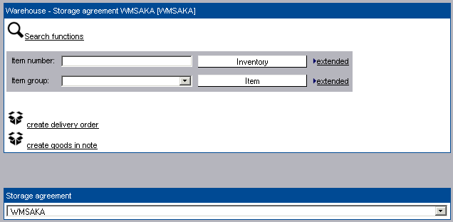 Storage agreement