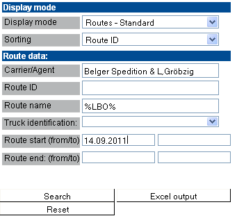 Route search